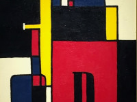 Manuel Pailos - Uruguay - 1918-2004 - Maquina - esmalte - 63 x 90 cms - 1978